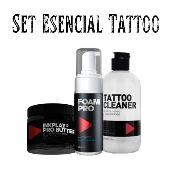 Set Esencial Tattoo: Cleaner + Butter + Espuma Foam