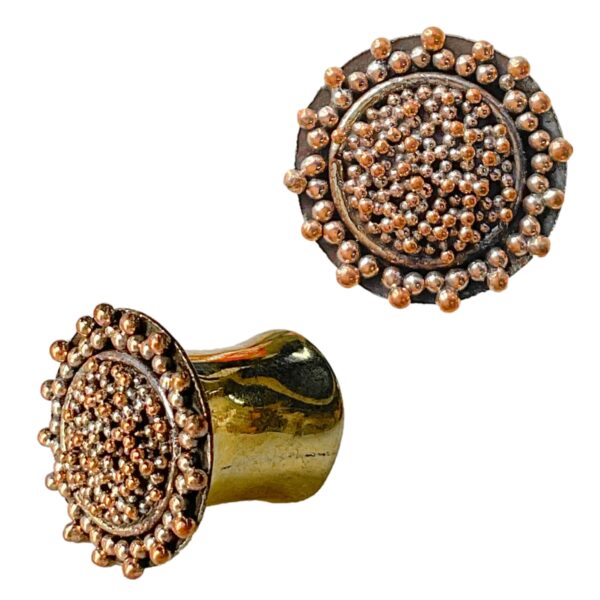 Expansor artesanal tapón bronce pulido “CAVIAR”