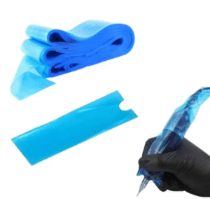 Cubre maquina pen descartable con autoadhesivo.